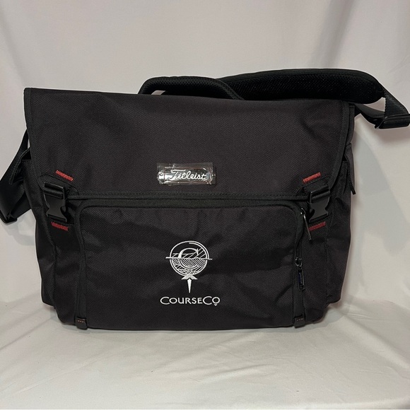 NWOT Titleist Black Professional Messenger Bag - Picture 1 of 12